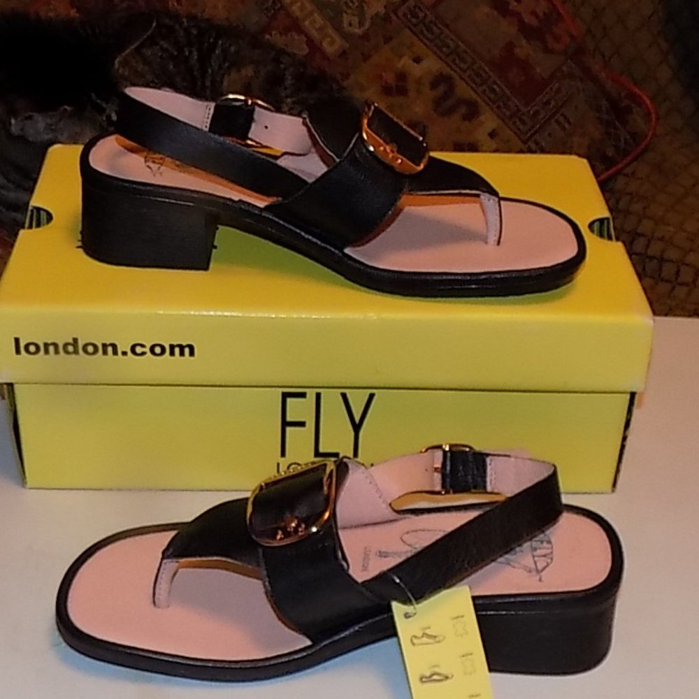 New Fly London EMAT017FLY mousse black leather - Picture 5 of 15